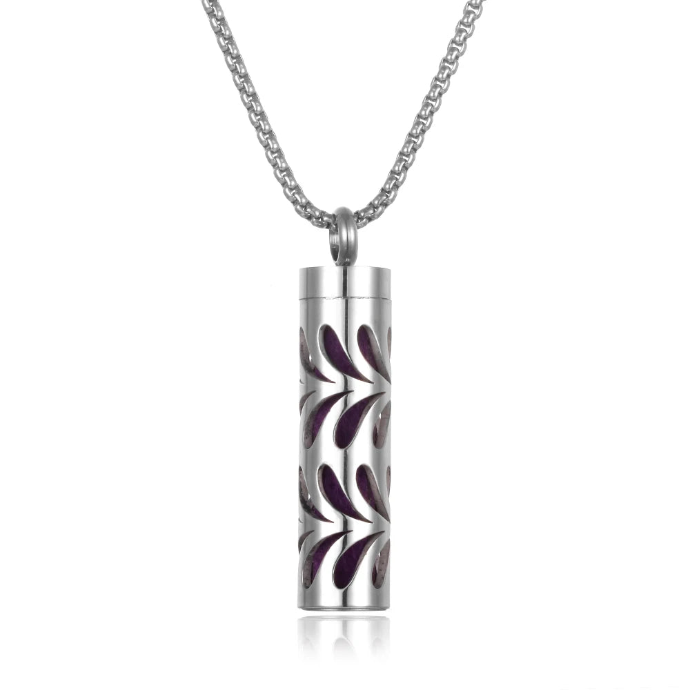 Aroma Therapy Essential Oil Diffuser Locket Necklace