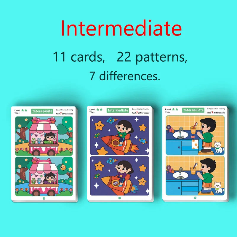 Montessori Educational Matching Game Cartoon Puzzle Toy for Toddlers