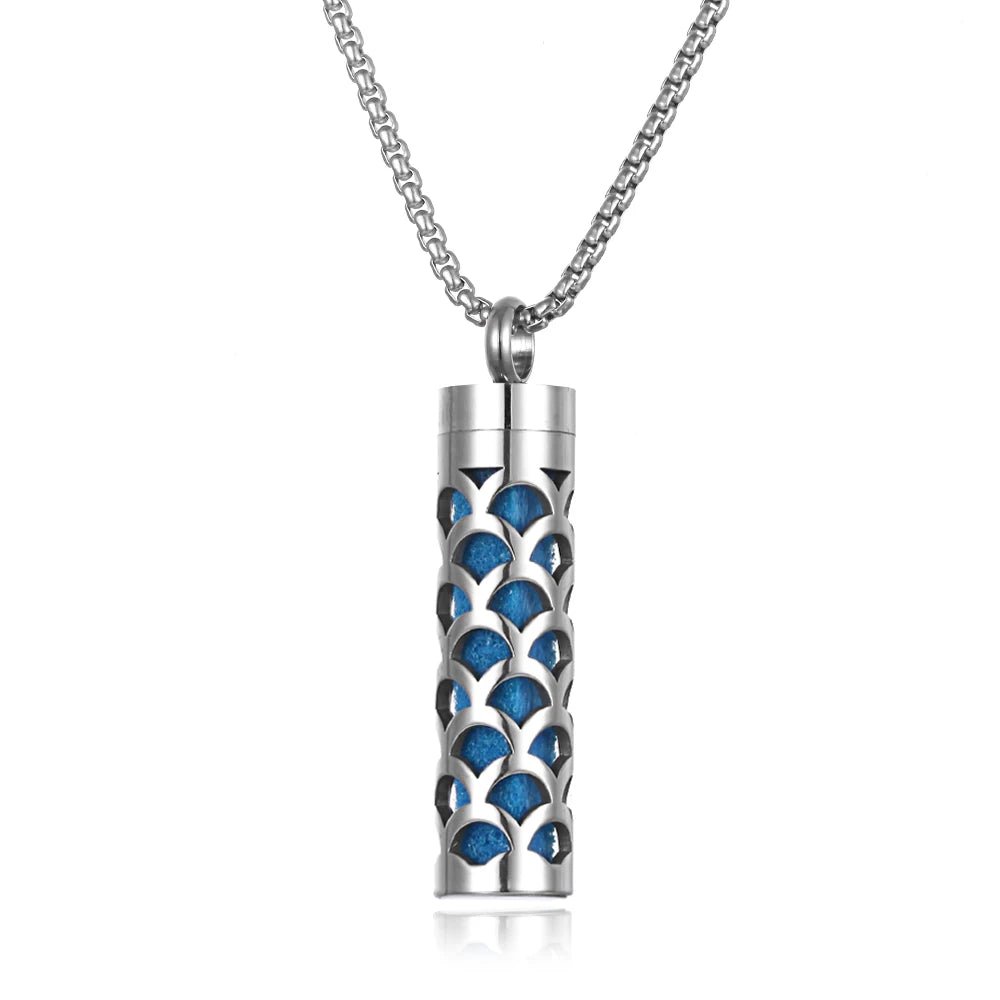 Aroma Therapy Essential Oil Diffuser Locket Necklace
