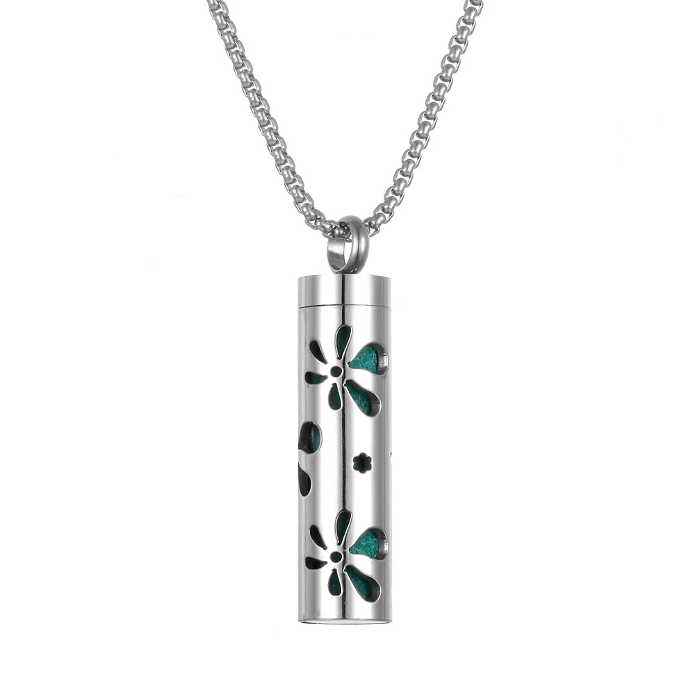 Aroma Therapy Essential Oil Diffuser Locket Necklace