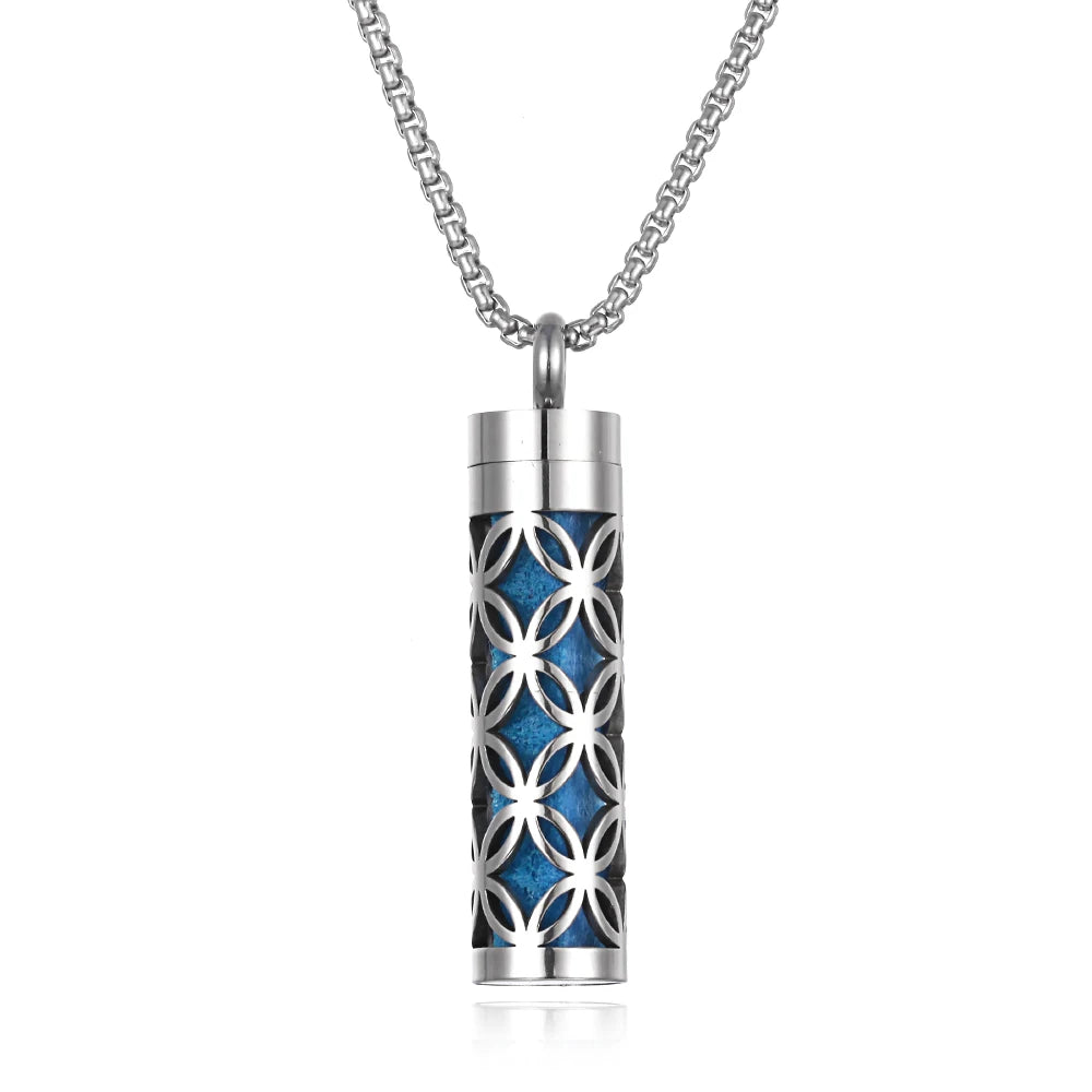 Aroma Therapy Essential Oil Diffuser Locket Necklace