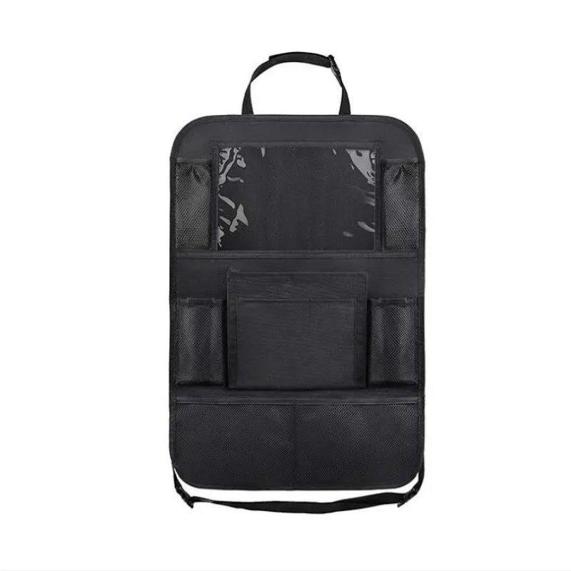 Multi-Pocket Car Seat Back Organizer with Touch Screen Tablet Holder