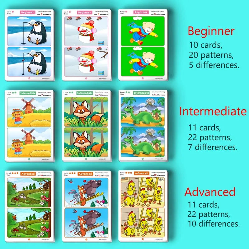 Montessori Educational Matching Game Cartoon Puzzle Toy for Toddlers