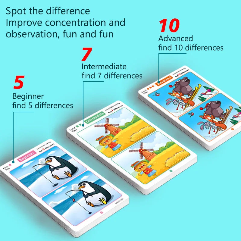 Montessori Educational Matching Game Cartoon Puzzle Toy for Toddlers